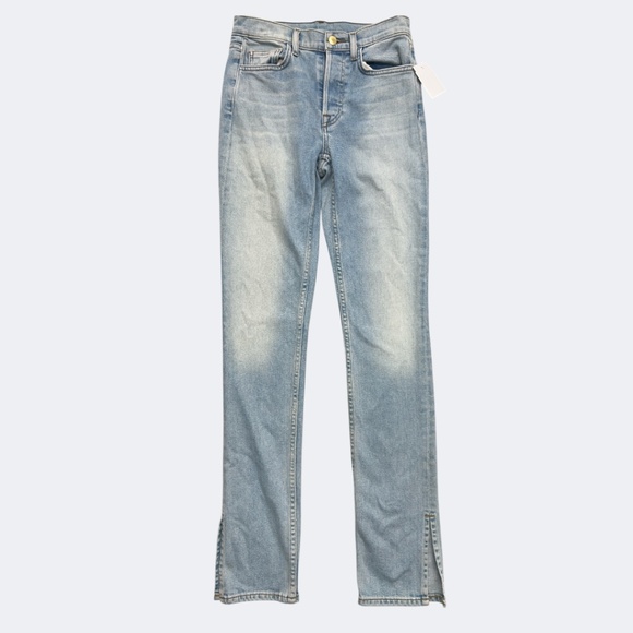 Cotton Citizen Jeans Womens 25 Straight Leg Split Hem Button Fly SAMPLE Denim - Picture 1 of 14
